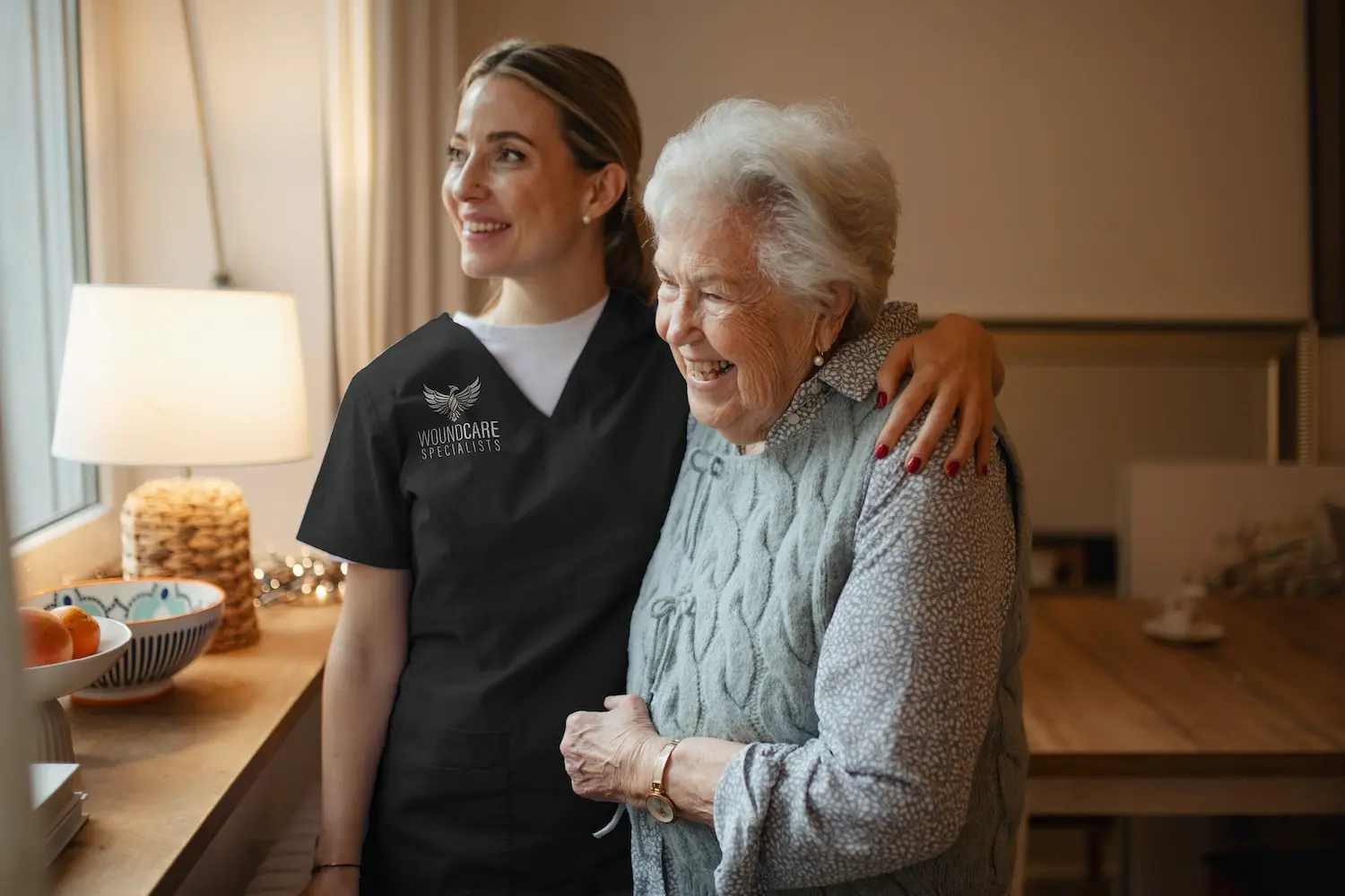 Wound assessment at a patient's residence